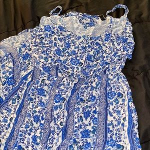 Royal blue flower dress